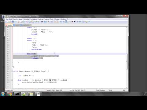 Programming A Chess Engine in C Part 15 - Parsing An FEN (1)