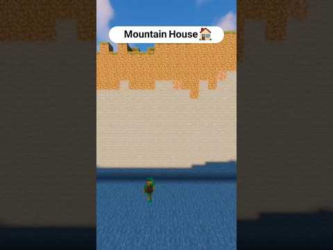EPIC Minecraft Mountain House Build! 😱 #shorts