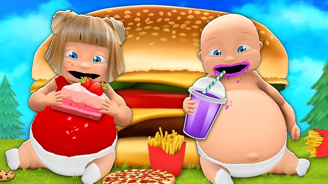 Baby & Girlfriend Become CHUNKY BABIES!