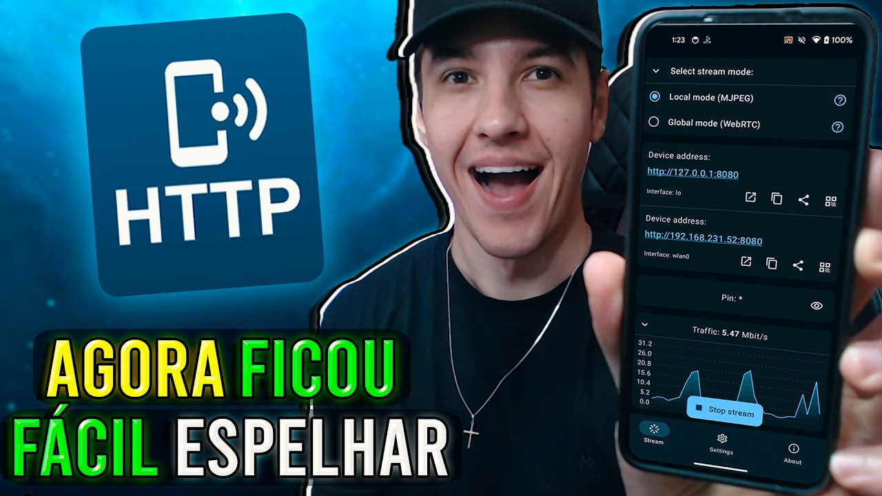 Como espelhar a TELA do CELULAR em QUALQUER DISPOSITIVO - AGORA SIM