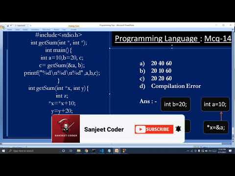 14 Programming Language MCQ 14