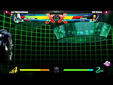 UMvC3 coL Filipino Champ vs AGE Knives - Curleh Mustache West vol. 2