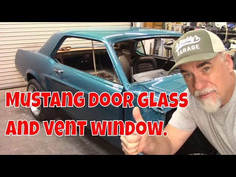 Mustang door glass and vent window install. Jade part 100. #mustang #howto #diy