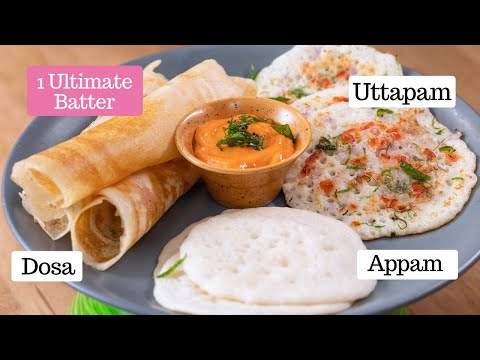 1 Batter = Instant Appam, Dosa, Uttapam | The Ultimate Batter | South Indian Recipes | Kunal Kapur