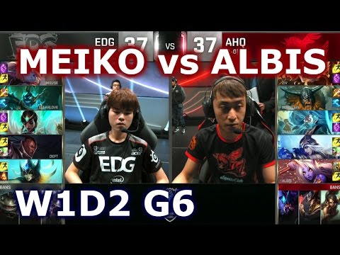 EDG vs AHQ W1D2 - MEIKO vs ALBIS Player Experience Stream | Group C LoL S6 World Championship 2016