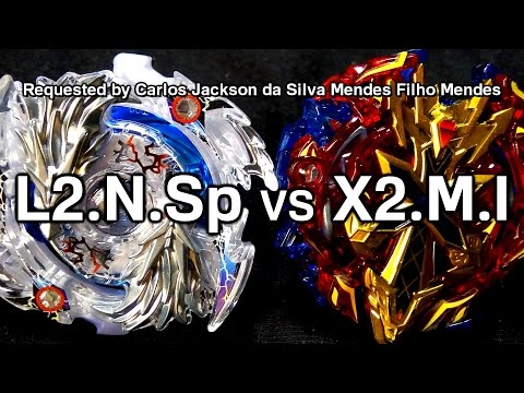 Lost Longinus .N.Sp vs Xeno Xcalibur .M.I - BATALHA BEYBLADE BURST! ベイブレードバースト