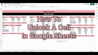 How to unlock a cell in Google Sheets | Instruction Guide