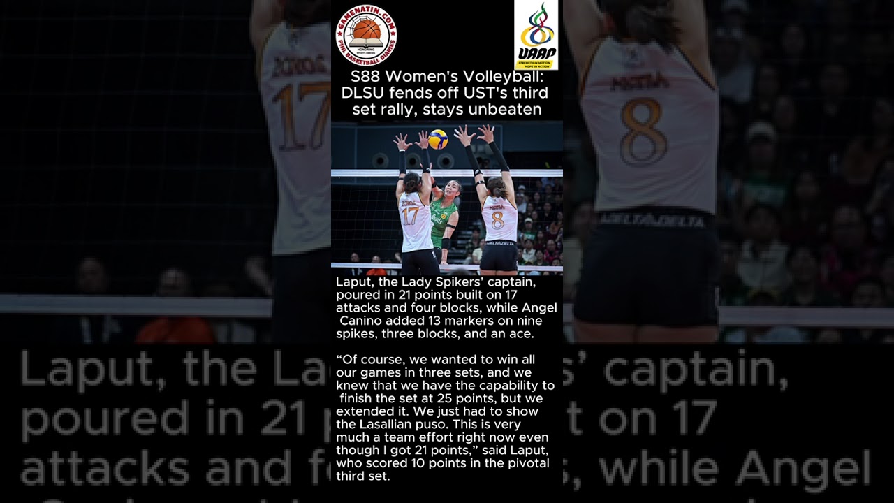 UAAP Women's Volleyball: DLSU clobbers UST in straight sets