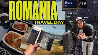 30+ Hour Travel Day to Romania 🇷🇴 | Boise to Bucharest via Paris, Drive to Brașov, Jet Lag & Food!