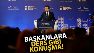 Ekrem İmamoğlu'ndan Marmara Belediyeler Birliği'nde ders gibi konuşma