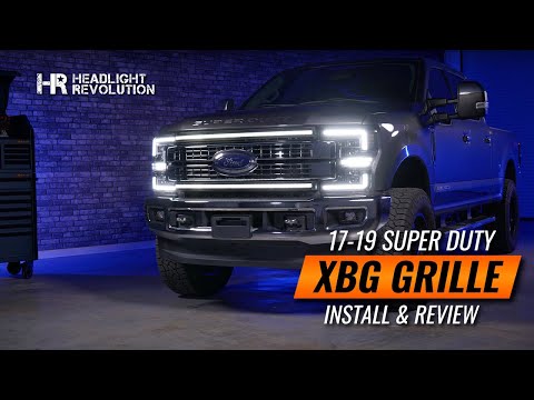 THE WAIT IS OVER! 2017- 2019 Ford Superduty XBG LED Grille Install and Review