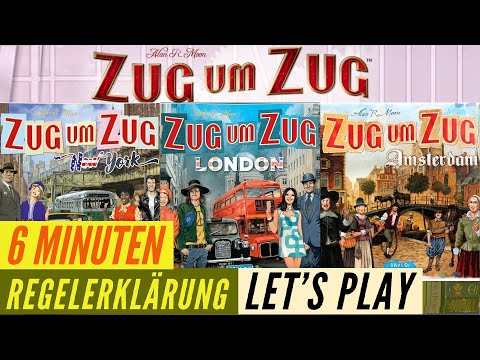 Zug um Zug Amsterdam / London / New York Regeln - Anleitung - Regelerklärung + Lets Play
