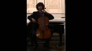 Sebastian Stoger (age 15) plays Bach Suite No. 3 Prelude