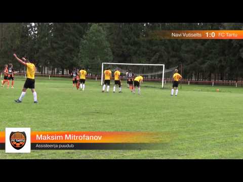 III liiga XIV voor: Navi Vutiselts - FC Tartu 1:6 (1:3)
