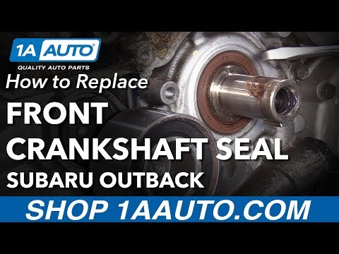 How to Replace Crankshaft Seal 04-09 Subaru Outback
