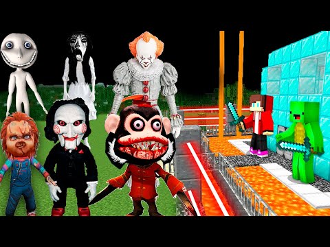 JJ and Mikey Encounter Creepy Minecraft Entities