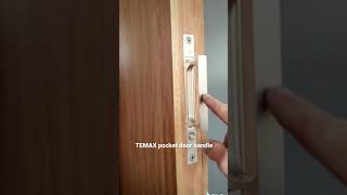 Pocket door lock handle sliding system opening correctly push open sliding door hardware #shorts