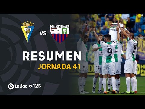 Resumen de Cádiz CF vs Extremadura UD (0-1)