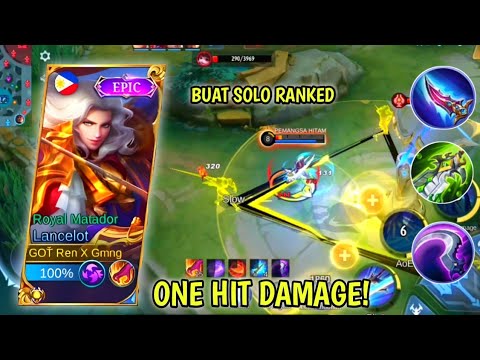 BUILD TERSAKIT LANCELOT BUAT SOLO RANKED!! AUTO WINSTREAK🔥 BEST BUILD LANCELOT 2023 - MLBB