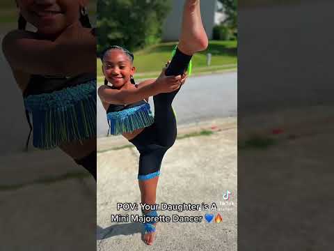 Mini Majorette Dancer #shorts #majorettedance #fameelite