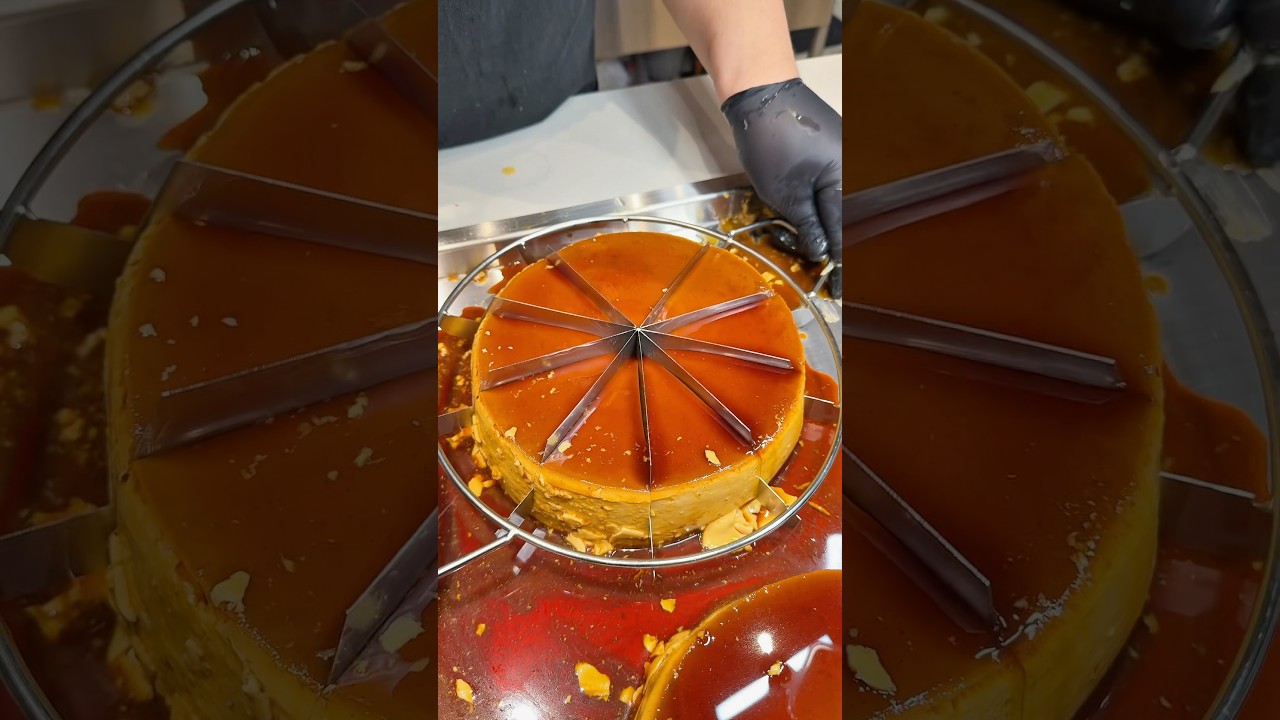 超巨大なブリュレプリン🍮 #japanesefood