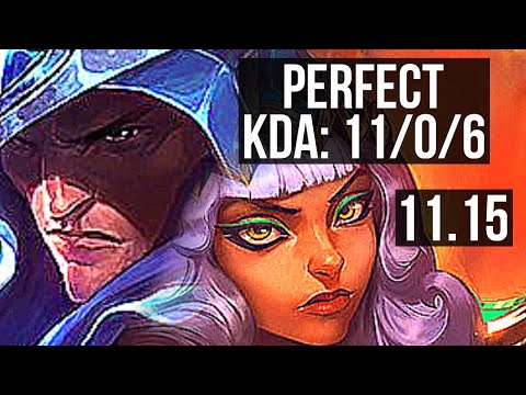TALON vs QIYANA (MID) | 11/0/6, Legendary, 400+ games | KR Grandmaster | v11.15