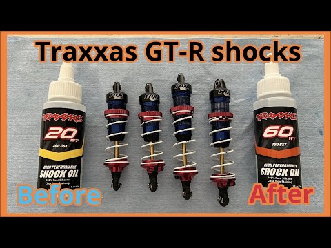 How to change the oil in your Traxxas GTR shocks and which shock WEIGHT is good for you.