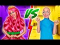 I Made The Dress out Of Hair! RICH VS POOR GIRL Hair Struggles!💥 TIKTOK GADGETS for Makeover