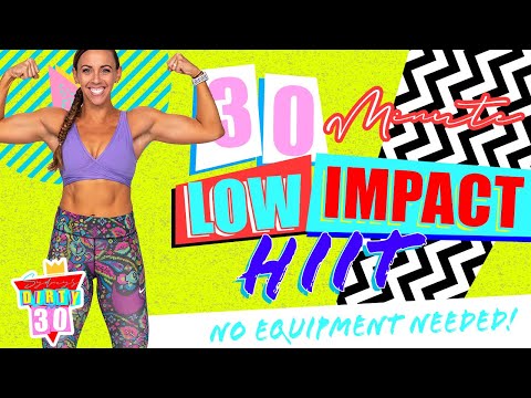 30 Minute Low Impact - NO EQUIPMENT - NO REPEATS HIIT Cardio Workout! | Sydney's Dirty 30 - Day 7