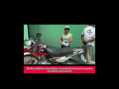 Polícia Recupera motocicleta reportaba como robada #sullana #elsucesosullana #piura #ahora
