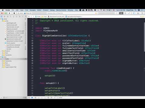 Swift 5 & Firebase 5 - Sign Up Logic Part 2 - Ep 16 Build Tinder + Chat