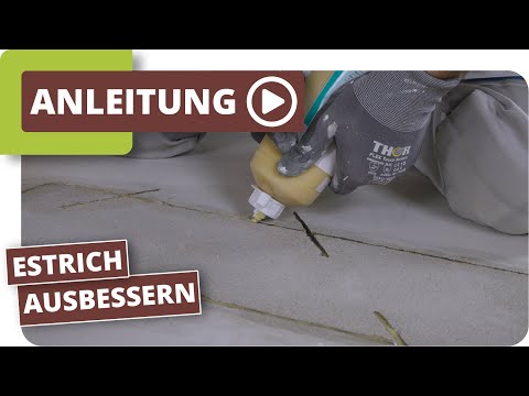 Estrich verharzen/ausbessern nach Wanddurchbruch
