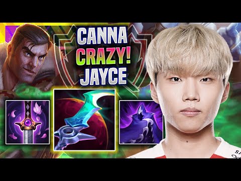 CANNA CRAZY JAYCE GAME IN WORLDS BOOTCAMP! - T1 Canna Plays Jayce TOP vs Sett!