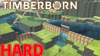 Timberborn Live 水も集まってきて順調HARDプレイ！！（？）【海狸誕生遊び（Timberbon）】