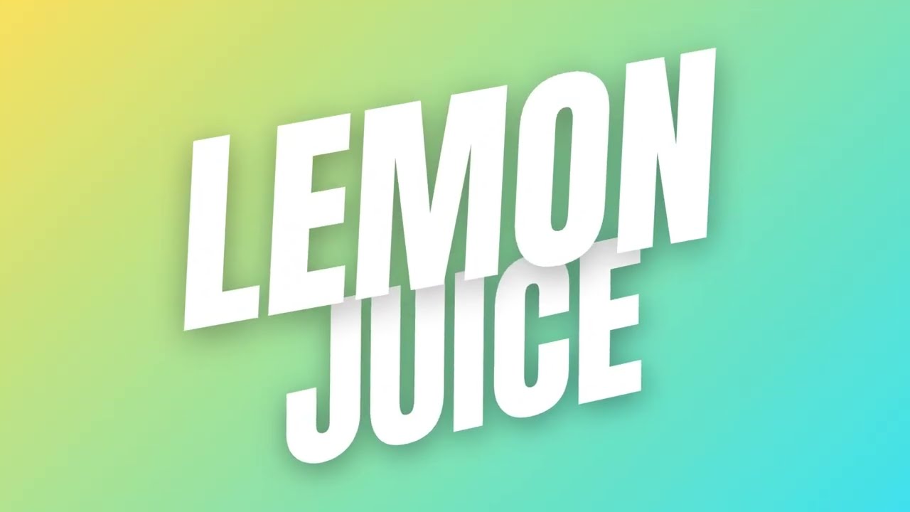Fresh Lemon Juice Animation | Motion Graphics in Canva