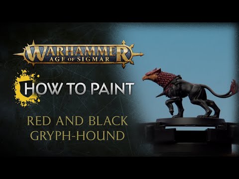 How to Paint: Red and Black Gryph-hound