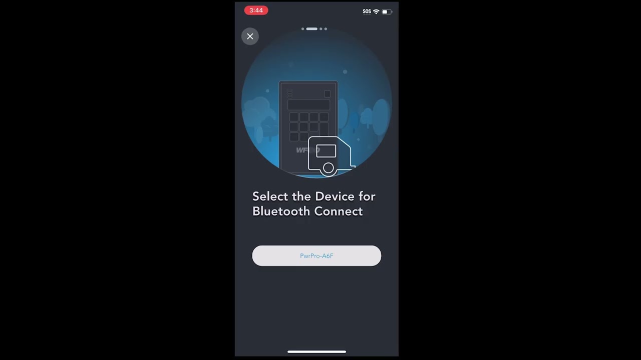 Connecting Power Pro to Bluetooth