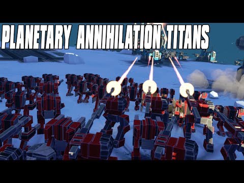 Planetary Annihilation Titan 10 Player FFA - Endless Bot Armies