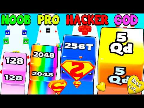 CHAIN CUBE 2048 VS BALL MASTER 2048     Gameplay Video 2024 - Satisfying Mobile Game Max Levels: