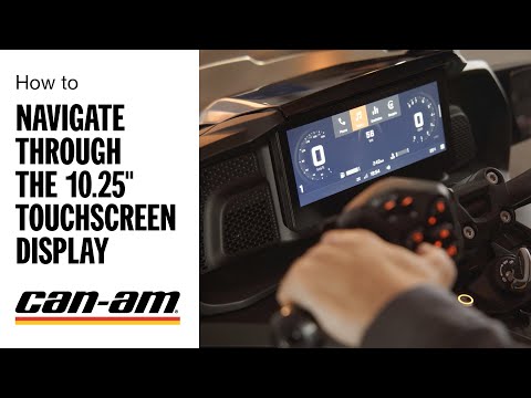 How to Navigate Through the 10.25" Touchscreen Display