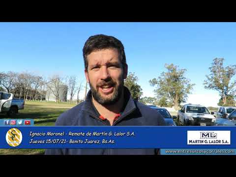15-07-21 - Ignacio Moronel - Remate de Martín G. Lalor en Benito Juarez - Bs.As.