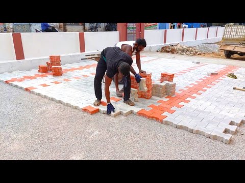 Excellent! I design Paver block Installation on parking Flooring in Temple