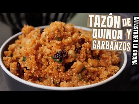 Tazón saludable de quinoa y garbanzos
