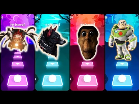 CHOOCHOO CHARLES ❌ EVIL WOLF DEATH ❌ OBUNGA ❌ BUZZ LIGHTYEAR - Tiles Hop EDM Rush 🎶 🎶