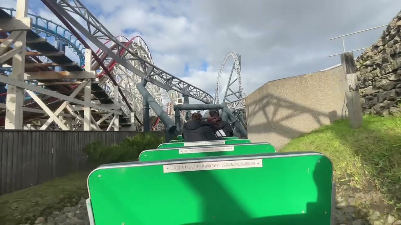 [4k 60fps] Pleasure Beach Express FULL RIDE POV - Blackpool Pleasure Beach (October 2024)