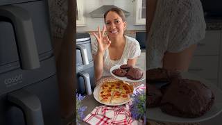 CENA Y POSTRE AL MISMO TIEMPO EN AIRFRYER #airfryer #galletas #quiche #recetasfaciles #cocinafacil