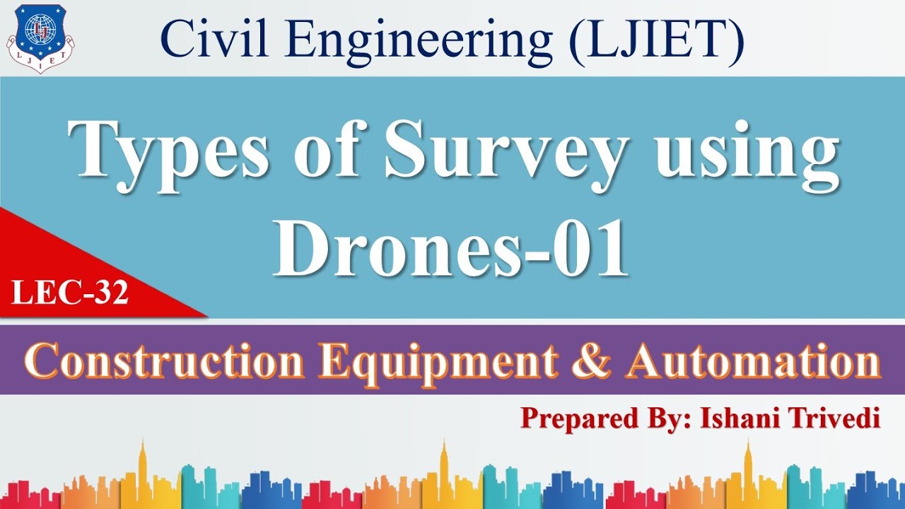 Lec-32_Types of Survey using Drones-01 | Construction Equipment & Automation | Civil Engineering