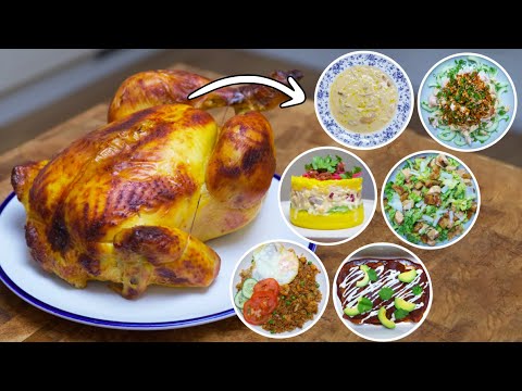 6 recetas usando pollo asado (rápidas y fáciles)