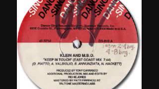 DISC SPOTLIGHT: "Keep in Touch” by Klein & M.B.O. (1987)