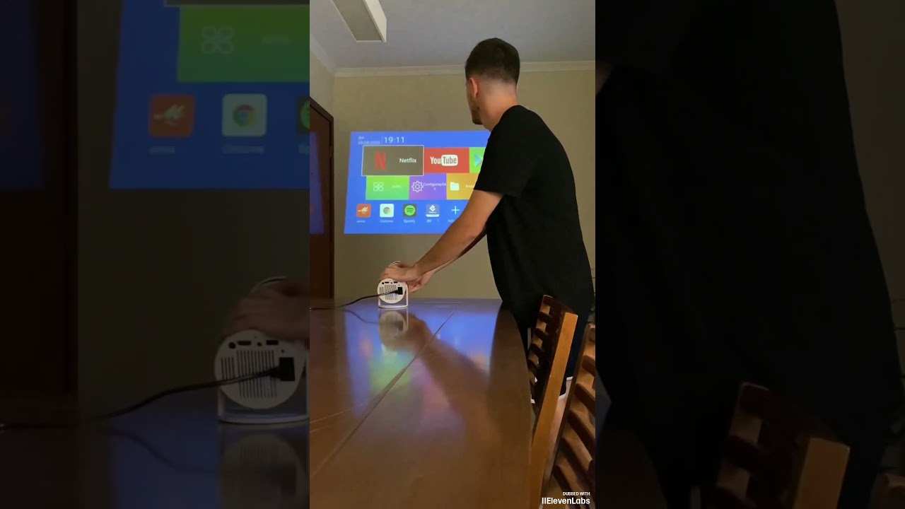 Projetor Portátil Android 11 Smart Wifi 6 Bluetooth 5.0 1080p